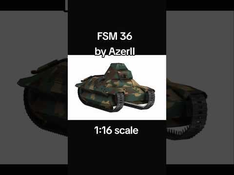 FSM 36 в масштабе 1:16 уже в разработке от AzerII. #клуб #моделизм #azerii#tank#