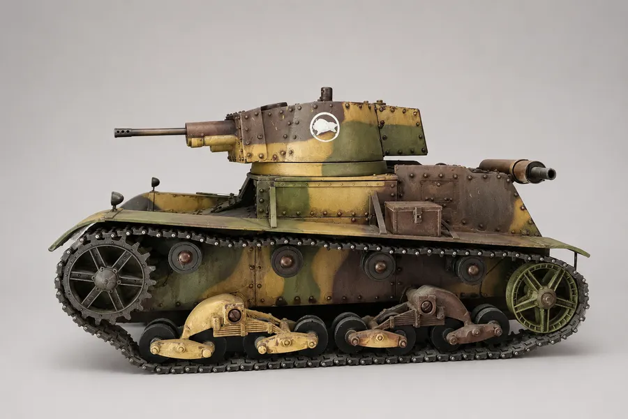 7TP Polish tank model set