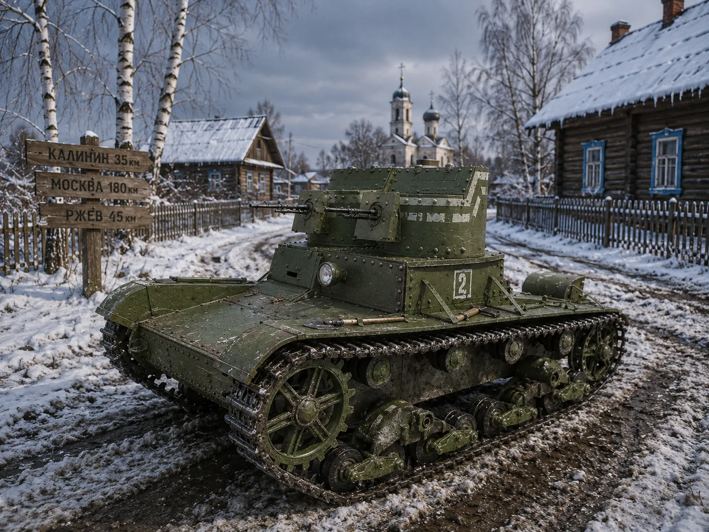 T-26 1932 tank model set