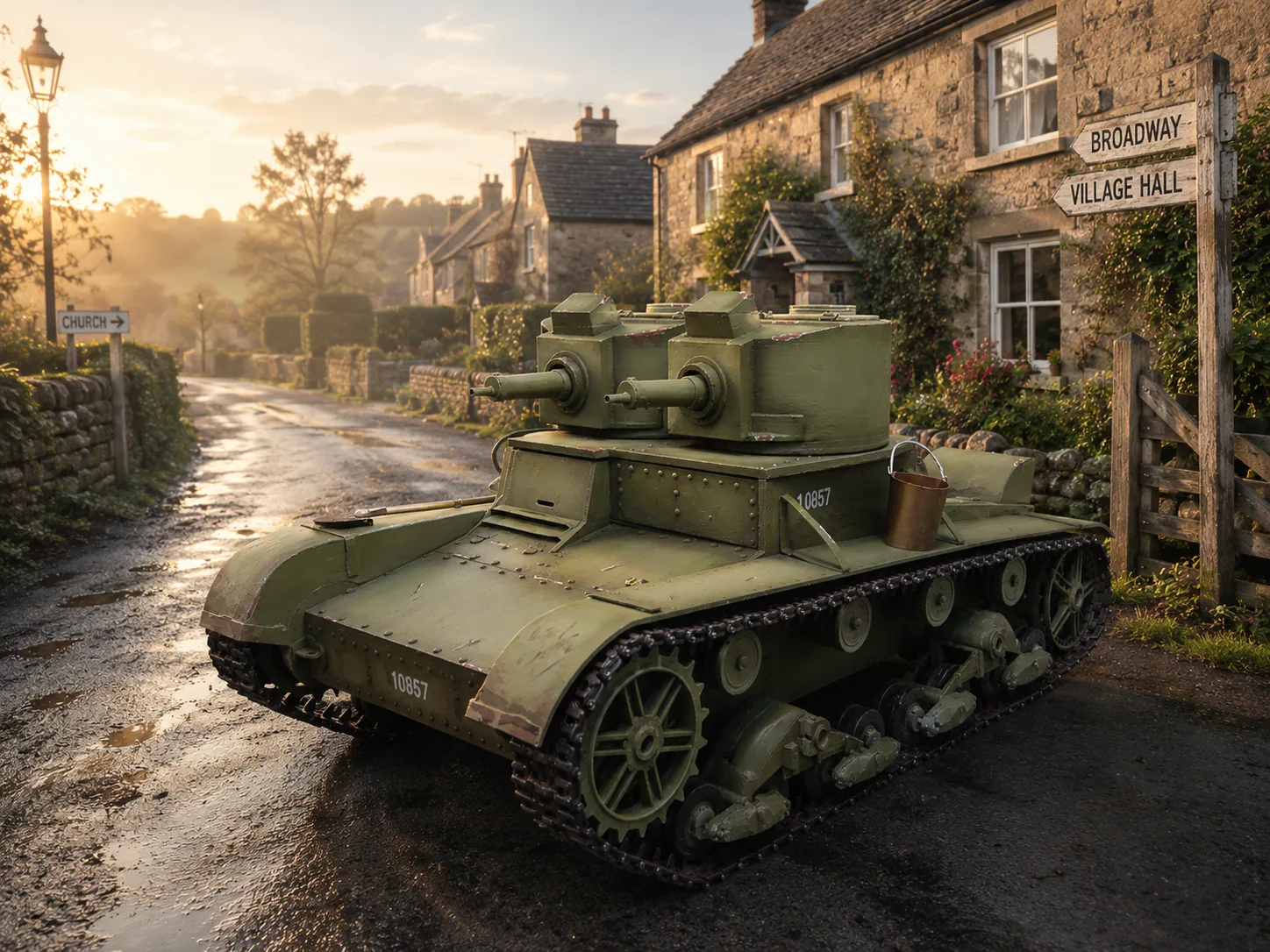 Vickers Mk E tank model set